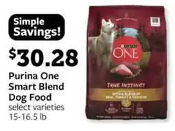 Fareway Purina One Smart Blend Dog Food offer