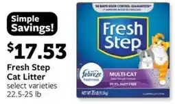 Fareway Fresh Step Cat Litter offer