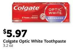 Fareway Colgate Optic White Toothpaste offer