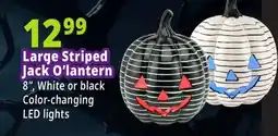 Ocean State Job Lot Large Striped Jack O'lantern offer