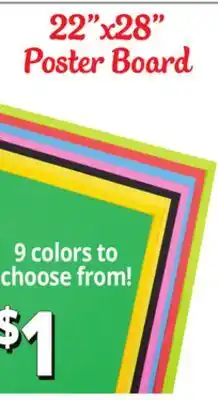 Ocean State Job Lot 22x28 Poster Board offer