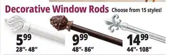 Ocean State Job Lot Decorative Window Rods offer