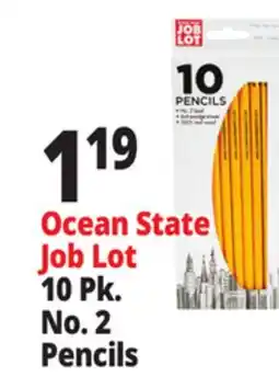 Ocean State Job Lot Ocean State Job Lot No.2 Pencils 10-Count offer