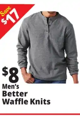 Ocean State Job Lot Men's Better Waffle Knits offer