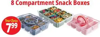 Ocean State Job Lot 8 Compartment Snack Boxes offer