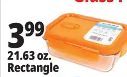 Ocean State Job Lot 21.63 oz. Rectangle Glass Food Storage offer
