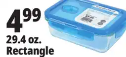 Ocean State Job Lot 29.4 oz. Rectangle Glass Food Storage offer