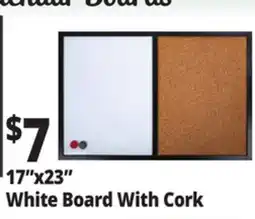 Ocean State Job Lot 17x23 White Board With Cork offer