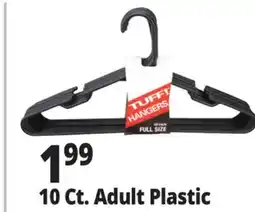 Ocean State Job Lot 10 Ct. Adult Plastic Hangers offer