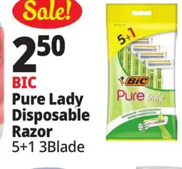Ocean State Job Lot BIC Pure Lady Disposable Razor offer