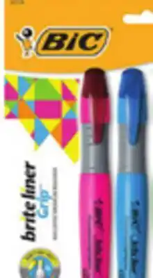 Ocean State Job Lot BIC Brite Liner Grip Highlighters 4-Piece offer