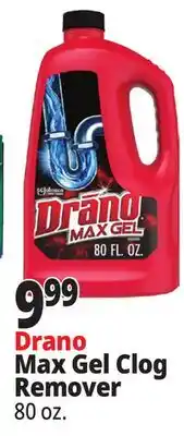 Ocean State Job Lot Drano Max Gel Clog Remover offer