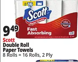 Ocean State Job Lot Scott Double Roll Paper Towels offer