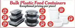 Ocean State Job Lot Bulk Plastic Food Containers offer