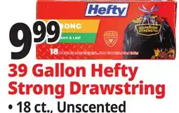 Ocean State Job Lot 39 Gallon Hefty Strong Drawstring offer