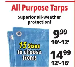 Ocean State Job Lot All Purpose Tarps offer
