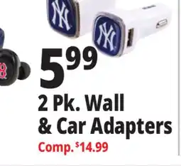 Ocean State Job Lot 2 Pk. Wall & Car Adapters offer