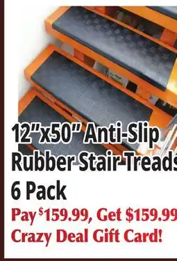 Ocean State Job Lot 12x50 Anti-Slip Rubber Stair Treads offer