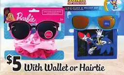 Ocean State Job Lot Kids' Sunglasses With Wallet or Hairtie offer