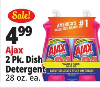 Ocean State Job Lot Ajax 2 Pk. Dish Detergent offer