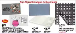 Ocean State Job Lot Non-Slip Anti-Fatigue Cushion Mats offer