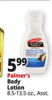 Ocean State Job Lot Palmer's Cocoa Butter Healing & Softening Lotion 11.5 fl oz offer