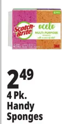 Ocean State Job Lot Scotch-Brite Ocelo Multi-Purpose 3M Sponges 4 Count offer
