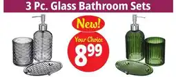 Ocean State Job Lot 3 Pc. Glass Bathroom Sets offer