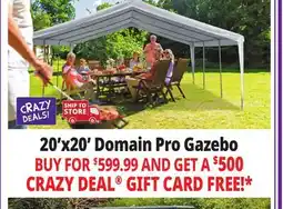 Ocean State Job Lot Caravan Canopy Domain Pro 400 Carport Shelter 20' x 20' offer