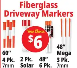 Ocean State Job Lot Fiberglass Driveway Markers offer