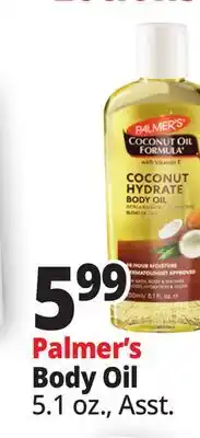 Ocean State Job Lot Palmer's Coconut Hydrate Body Oil 5.1 fl oz offer