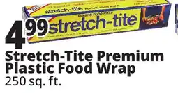 Ocean State Job Lot stretch-tite Premium Plastic Food Wrap 250 sq ft offer