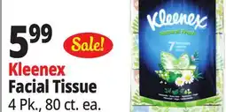 Ocean State Job Lot Kleenex Natural Fresh Unscented Tissues 4 Pack offer