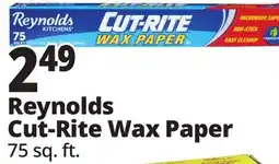 Ocean State Job Lot Reynolds Kitchens Cut-Rite Wax Paper offer