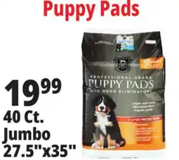 Ocean State Job Lot Huntington Pet Products Professional Grade 27.5 x 35 Puppy Pads with Odor Eliminators 40 Count offer