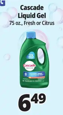Ocean State Job Lot Cascade Complete Citrus Dishwasher Detergent with Dawn 75 oz offer