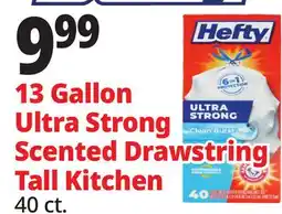 Ocean State Job Lot Hefty Ultra Strong Citrus Twist 13 Gallon Trash Bags 40 Count offer