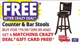 Ocean State Job Lot Counter & Bar Stools offer