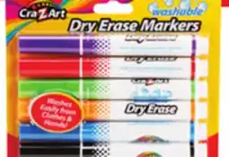 Ocean State Job Lot Cra-Z-Art Washable Dry Erase Markers 6-Piece offer