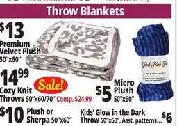 Ocean State Job Lot Throw Blankets offer