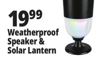 Ocean State Job Lot Weatherproof Speaker & Solar Lantern offer