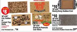 Ocean State Job Lot Door Mats offer