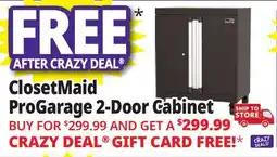Ocean State Job Lot ClosetMaid ProGarage 2-Door Cabinet offer