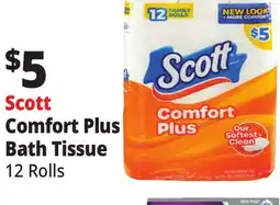 Ocean State Job Lot Scott Comfort Plush Bathroom Tissue 12 Count offer