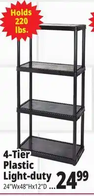 Ocean State Job Lot Maxit 5-Tier Heavy-Duty Plastic Shelving Unit offer