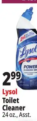 Ocean State Job Lot Lysol 2-In-1 Disinfecting Toilet Bowl + Brush Power Cleaning Gel 24 oz offer