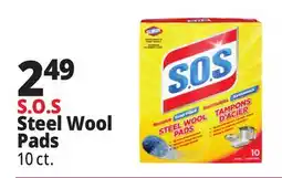 Ocean State Job Lot Clorox S.O.S Steel Wool Pads 10 Count offer