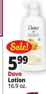 Ocean State Job Lot Dove Lotion offer