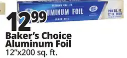 Ocean State Job Lot Baker's Choice Premium Quality Aluminum Foil Jumbo Roll 200' offer