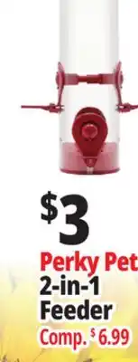 Ocean State Job Lot Perky Pet 2-in-1 Feeder offer